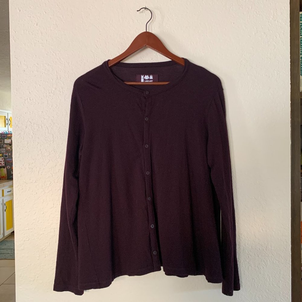 Labo.Art Charme Pesa Wool Cardigan - Made in Italy - Lagenlook